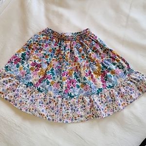 ZARA kids cotton floral skirt